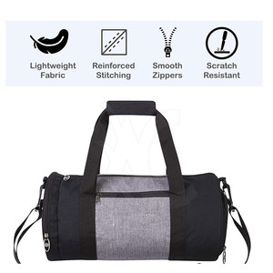 Bolsa de lona de gran capacidad diseñada para ropa, zapatos, equipo y accesorios, ideal para viajes, entrenamiento deportivo - Product Image 2