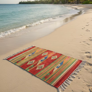 Alfombras de Piso Modernas de Algodón Hechas a Mano, con Diseño Floral, Lavables a Máquina, Reversibles, Personalizables en Grosor, para Viajes y Hogar, Venta al Por Mayor - Product Image 1