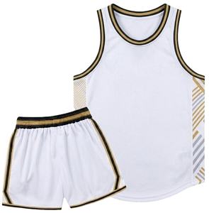 Uniformes de basket-ball en polyester à séchage rapide, maillots et shorts de sport avec impression par sublimation - Product Image 2