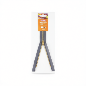 Cerniere Ilan 20 cm con denti in metallo per tessuto denim - Product Image 1