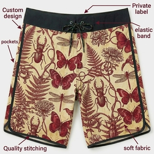 Shorts de Baño para Hombre, Impermeables, Elásticos en 4 Direcciones, Transpirables, para Vacaciones de Verano - Product Image 6