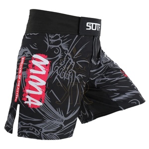 Pantalones cortos de boxeo Ropa MMA Muay Thai Kickboxing Fight Suotf Muay Thai Hombres Barato Santa MMA Soft Monkey MMA shorts - Product Image 3