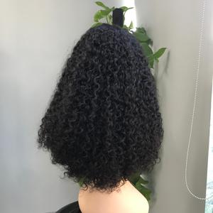 Vente en gros Perruque frontale en dentelle bouclée birmane naturelle sans colle Perruque de cheveux humains bruts vietnamiens pour femmes noires - Product Image 5