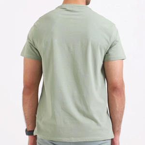Camiseta de Hombre 100% Algodón al por Mayor, Logotipo Personalizado, Jersey Grueso, Estilo Hip Hop, Diseño Liso - Product Image 2