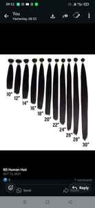 Extensions de cheveux humains longs et lisses, non Remy, noir naturel, avec trame, prix abordable, pour toutes les occasions - Product Image 5