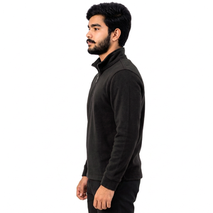 Wholesale <b>Half</b> <b>Zip</b> <b>Sweatshirt</b> Factory Loopback French Terry <b>Sweatshirt</b> Luxury Fashion <b>Half</b> <b>Zip</b> <b>Sweatshirt</b> - Product Image 4
