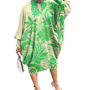 Samoa Puletasi Polynesian Tribal Tonga Logo Print <b>Custom</b> Ladies Plus Size Women's Church <b>Dress</b> Islands Kaftan <b>Dresses</b> - Product Image 5