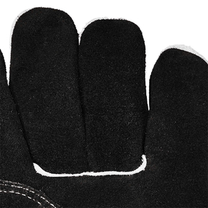 Gants de soudage TIG en cuir de chèvre noir de qualité supérieure, nouveau design, logo personnalisé, résistants à l'huile et à l'eau - Product Image 5