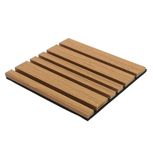 Panneaux acoustiques décoratifs en lattes de bois avec support insonorisant pour bureaux, studios, maisons et intérieurs commerciaux - Product Image 1