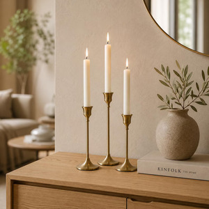 Lujoso elegante estilo clásico oro Metal hierro alambre marco placa Base vidrio vela soporte hogar Oficina Mesa decoración vela de Metal - Product Image 3