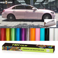Film de protection de peinture automobile auto-cicatrisant brillant en TPU de 1,52 x 15 m, hydrophobe, anti-jaunissement, à changement de couleur
