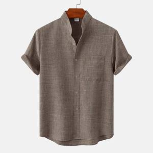 Camisa de Manga Corta con Cuello Cuadrado, Estampado de Flores Pequeñas, Informal, con Botones, Ropa de Trabajo de Verano, 100% Algodón - Product Image 1