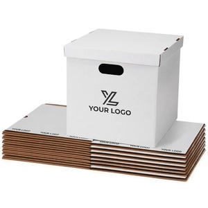 White Kraft Handle Portable Suitcase <b>Box</b> <b>Bakery</b> Cakes Gift Takeaway Storage Custom Printed Custom Logo Sustainable Disposable - Product Image 4