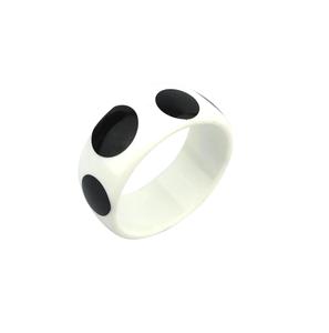 Handmade Green Polka White Dots Acrylic <b>Resin</b> Bangle Bracelets Fancy Design Unisex Cute Cartoon Style Fashion Jewelry Woman - Product Image 3