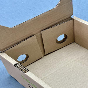 Emballage personnalisé pour mangues fraîches, boîte en carton ondulé kraft naturel pour fruits avec trous de ventilation, carton de présentation recyclable - Product Image 3