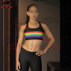 Soutien-gorge pour femmes imprimé par sublimation avec logo personnalisé, vente en gros de soutien-gorge de sport respirant de qualité supérieure pour le fitness et le yoga - Product Image 3