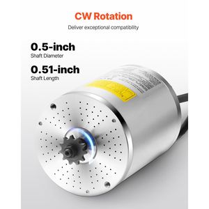 Motor Eléctrico de CC sin Escobillas de 60V 4800rpm 3000W para Go Kart, Motocross, Bicicleta Eléctrica, Motocicleta, Motor de Alto Rendimiento para Vehículos Eléctricos - Product Image 3