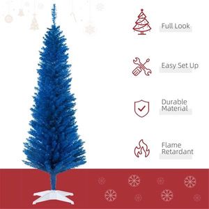 Albero di Natale da 1,5 m con Luci LED Luminose, Decorazione Festiva per le Feste, Facile da Montare, Materiale PVC Resistente - Product Image 5