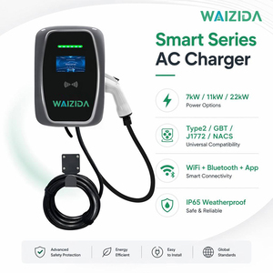Borne de recharge murale pour véhicules électriques 7 kW avec équilibrage dynamique de la charge, Type 2, pour la recharge domestique en Europe - Product Image 1