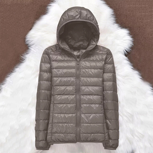 Winter Wear Wholesale High Quality Custom OEM Front Logo Knitted Canvas Waterproof Breathable Puffer Jacket Women Casual Wear - Product Image 5