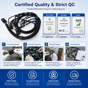 Harnais de câblage automobile personnalisé, assemblage de câbles OEM ODM, fourniture directe d'usine, certifié ISO IATF16949 - Product Image 3