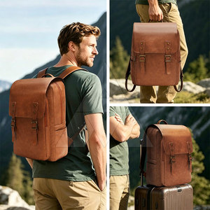 Hot Sale Oem Service Fashion Accessories Leather <b>Backpacks</b> New Design Light Weight Leather <b>Backpacks</b> - Product Image 6