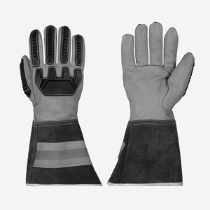 Premium Quality Goat & Cow Split Leather TIG Welding Gloves Heat Spark Resistant Excellent Construction for Hand <b>Arm</b> Protection - Product Image 6