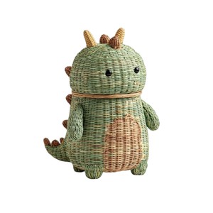 ตะกร้าหวายรูปไดโนเสาร์สำหรับตกแต่งห้องเด็กและจัดเก็บของ - Product Image 1