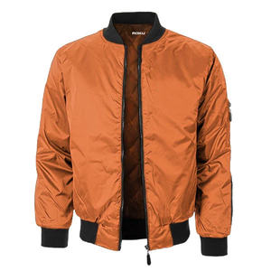 Chaqueta de bombardero ligera a prueba de viento personalizable unisex, ropa de abrigo informal de moda con logotipo personalizado para invierno, venta al por mayor, OEM/ODM - Product Image 1