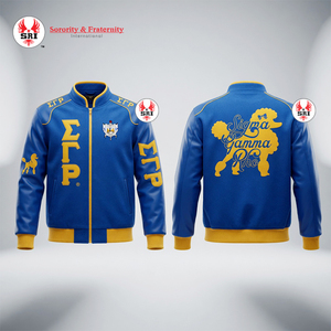 Manteau d'hiver matelassé confortable pour femmes Sigma Gamma Rho, design ergonomique |   Tissu Sergé Léger Toutes Saisons pour la Course Sorority - Product Image 4