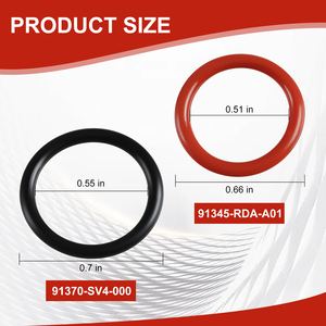 Kit di guarnizioni O-Ring per pompa del servosterzo da 2 pezzi per Honda Civic/CR-V/Element, sostituisce 91370-SV4-000 e 91345-RDA-A01 - Product Image 2