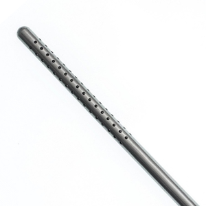 Tube d'aspiration Poole courbé 23 French avec embout à enfiler, instrument chirurgical d'aspiration en acier inoxydable réutilisable - Product Image 4