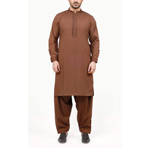 <b>Islamic</b> Design Men Cotton Shalwar Kameez with Side Pockets 2026 Latest Model Long Sleeve 2 Piece Suit - Product Image 6