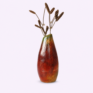 Handcrafted Ceramic Minimalist Large <b>Bud</b> Shaped Tabletop <b>Vase</b> High Temperature Fired Porcelain Wedding Decor - Product Image 1