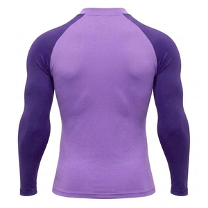 Rashguard personnalisé pour la lutte en salle de sport MMA, vêtements d'arts martiaux respirants pour hommes, manches longues, compression avec fonction extensible - Product Image 2