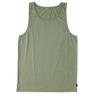 Men's Breathable Cotton/Bamboo Fiber Knitted Tank Top O-Neck Solid Color Casual Sleeveless Vest with Front Logo High-quality - Product Image 2