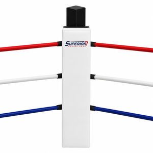Almohadilla de Esquina para Ring de Boxeo de la Mejor Calidad, Transpirable y Antideslizante, con Barras Rojas y Blancas, Precio de Fábrica - Product Image 1