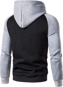 High Quality Men's 2-Piece <b>Hoodie</b> Jogger Set Thicken 100% Cotton <b>Fleece</b> with Zipper Printed Technics for Winter - Product Image 2