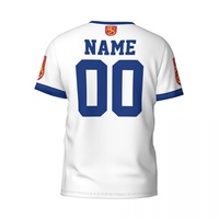 Camiseta Retro Personalizada de la Copa Mundial de Fútbol, Ropa Deportiva Transpirable para Fútbol, Selección Nacional, Club, Hombre, 100% Poliéster, Estampada, Protección UPF