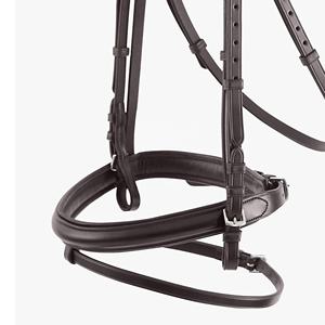Brida de caballo de filete suave anatómica Ecuestre para exteriores de cuero italiano de alta calidad personalizable por elección profesional - Product Image 6