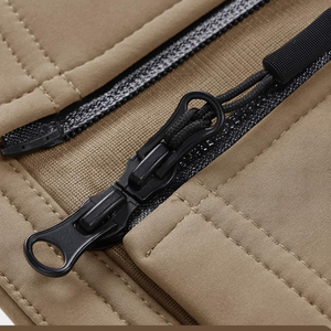 Veste Softshell Tactique Unie Imperméable Coupe-Vent à Capuche pour Homme – Idéale Chasse et Activités de Plein Air – Fermeture Éclair Intégrale - Product Image 3