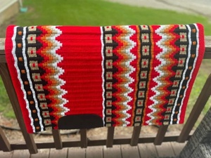 Couverture de selle western remplie de feutre de laine de Nouvelle-Zélande, élégante et personnalisée, faite à la main en Inde - Product Image 2