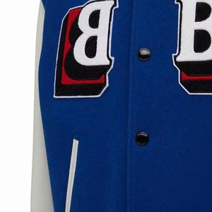 High Quality <b>Men's</b> Letterman Varsity <b>Jacket</b> Wool Body Stand Collar Waterproof Embroidery Winter Wear <b>Smart</b> Style Reversible - Product Image 3