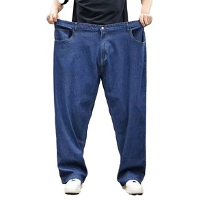 Jeans Casuales para Hombre, Corte Recto, Elásticos, Transpirables, Lavado Claro, Cintura Media, Tallas Grandes, para Verano, Otoño e Invierno - Product Image 5