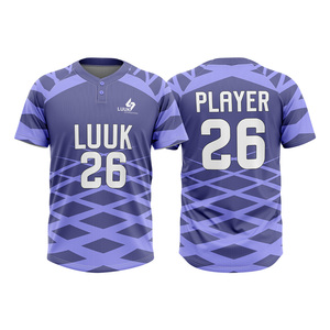 Maillots de baseball personnalisés imprimés numériquement, 100 % polyester, respirants, séchage rapide, évacuation de l'humidité, maillots d'équipe de baseball universitaire - Product Image 3