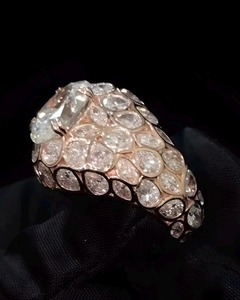 Oval Moissanite Iced Out Pinky <b>Ring</b> Mosaic Cluster Hip Hop Bling Jewelry 925 <b>Silver</b> 10k Rose Gold <b>Ring</b> for <b>Men</b> - Product Image 2