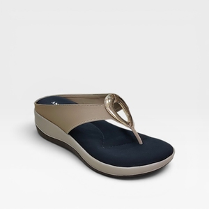 Stylish Womens Wedge Heel Toe Post <b>Slippers</b> Slip On Comfortable Casual Fashion Footwear for Daily Indoor Outdoor Wear - Product Image 1