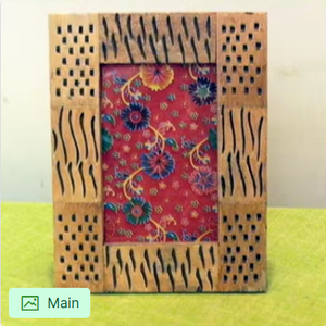 Marco de Fotos Geométrico Hecho a Mano con Incrustaciones de Madera, Elegante Marco de Madera con Marquetería, Decoración de Lujo para el Hogar, para Colgar en la Pared o de Sobremesa - Product Image 6