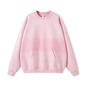 Sweat-shirt personnalisé avec logo vintage, effet délavé, 100% coton, grandes tailles, teinture unie, basique, OEM/ODM, vêtements d'hiver unisexes - Product Image 3