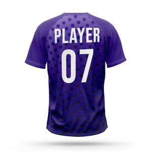 Unisex Baseball Jersey Sublimated Print Moisture Wicking Anti-Bacterial 100% <b>Polyester</b>/<b>Polyester</b>-Cotton Blend Half Sleeve Custom - Product Image 3